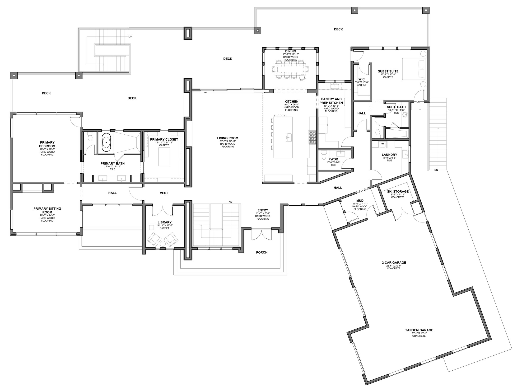 Calloway Residence — Floor Plan Main Level