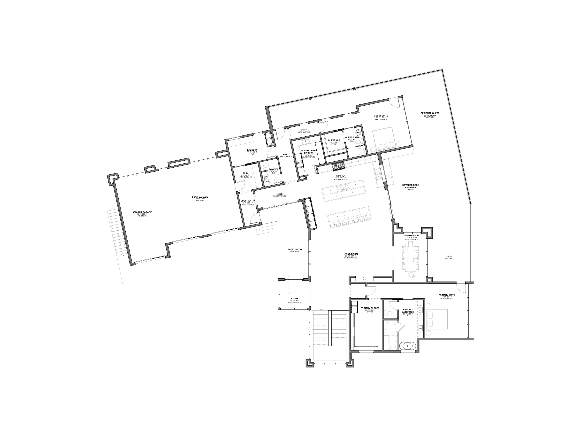 Winslow Residence — Floor Plan Main Level